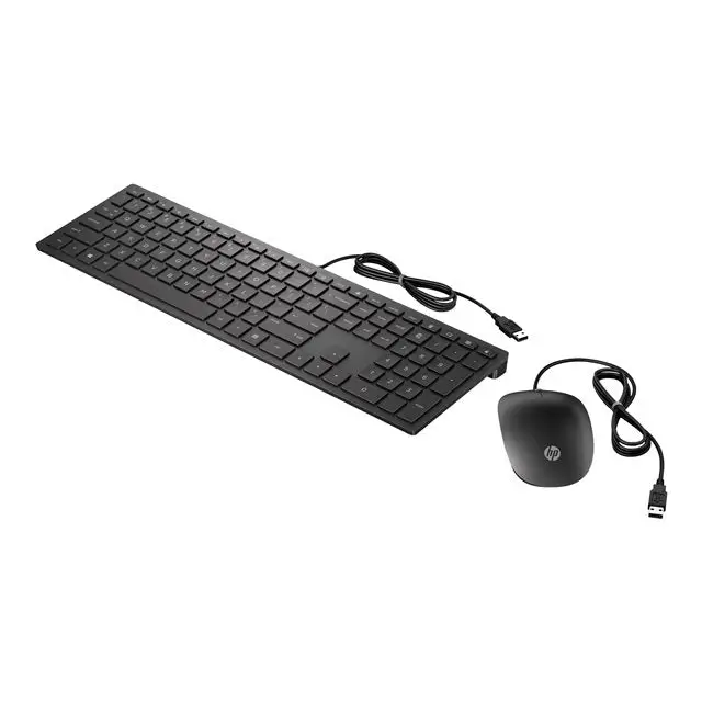 HP Pavilion 400 Wired Keyboard & Mouse (EN) - Мишка и клавиатура - кабелни<<<Мишка и клавиатура в комплект<<<Периферия