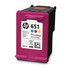 HP 651 original Ink cartridge C2P11AE BHK Tri-color