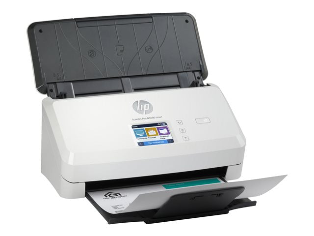 HP ScanJet Pro N4000 snw1 scanner à défilement Réseau  et USB, A4 recto-verso avec chargeur auto 50 feuilles - jusqu’à 40 ppm/80ipm