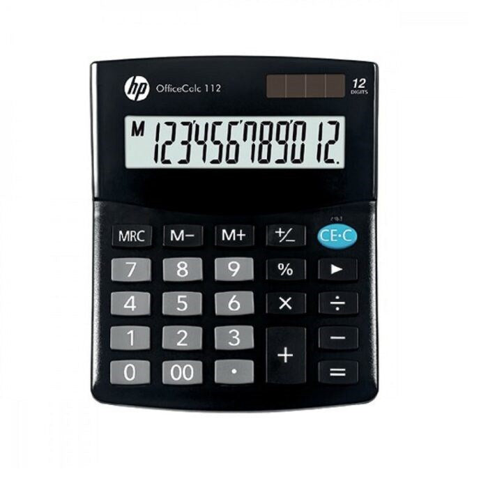 HP Calculator office HP OC 112/INT BX, 12-digit display, 125x101x33mm, black