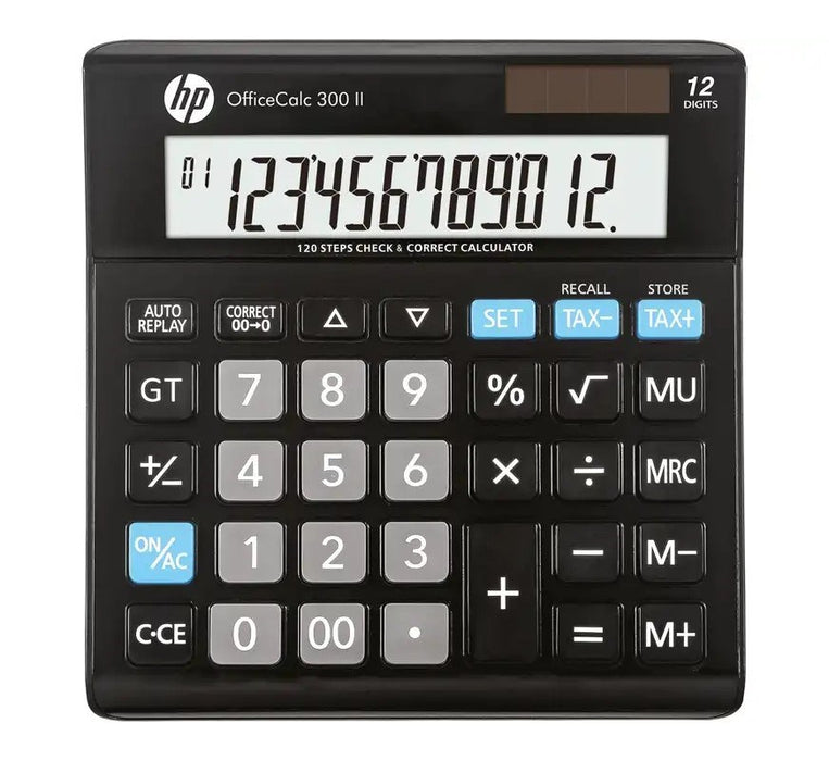 HP Calculator office HP-OC 300 II/INT BX, 12-digit display, 158x151x29mm, black
