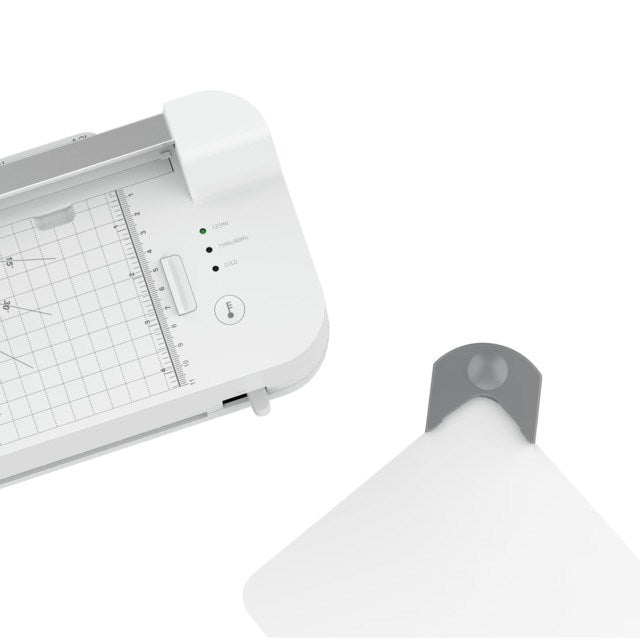 HP ONELAM COMBO A3 laminator, Warm, integrated trimmer, corner rounder, 40 cm/min speed + 15 pouches: 3xA4, 4xA5, 4xA6, 4xB-CARD, White