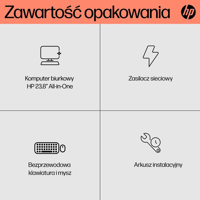 HP 24-cr0312nw AMD Ryzen™ 5 7520U 60.5 cm (23.8") 1920 x 1080 px All-in-One PC 16 GB LPDDR5-SDRAM 512 GB SSD Windows 11 Home Wi-Fi 6 (802.11ax) White