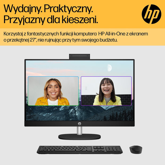 HP 27-cr0222nw AMD Ryzen™ 7 7730U 68.6 cm (27") 1920 x 1080 px All-in-One PC 16 GB DDR4-SDRAM 512 GB SSD Windows 11 Home Wi-Fi 6 (802.11ax) White