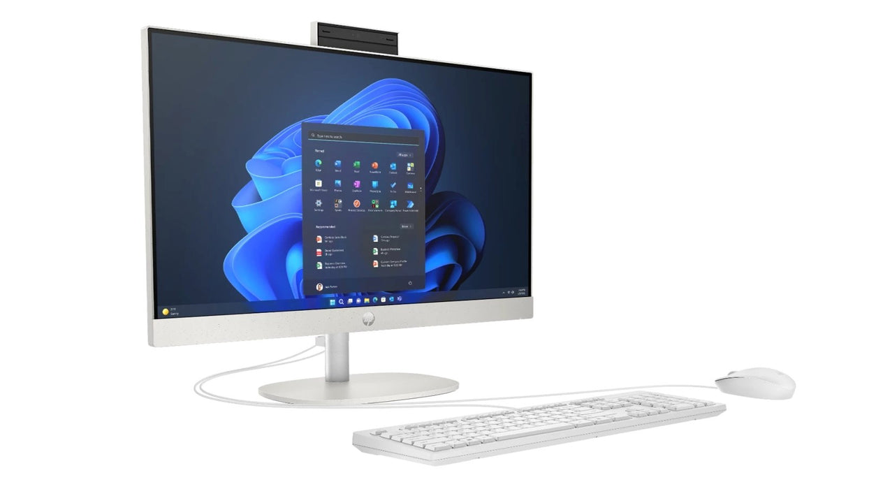 HP ProOne 240 G10 Desktop PC Intel Core Ultra 7 155U 60.5 cm (23.8") 1920 x 1280 px All-in-One PC 16 GB DDR5-SDRAM 512 GB SSD Windows 11 Pro Wi-Fi 6 (802.11ax) White