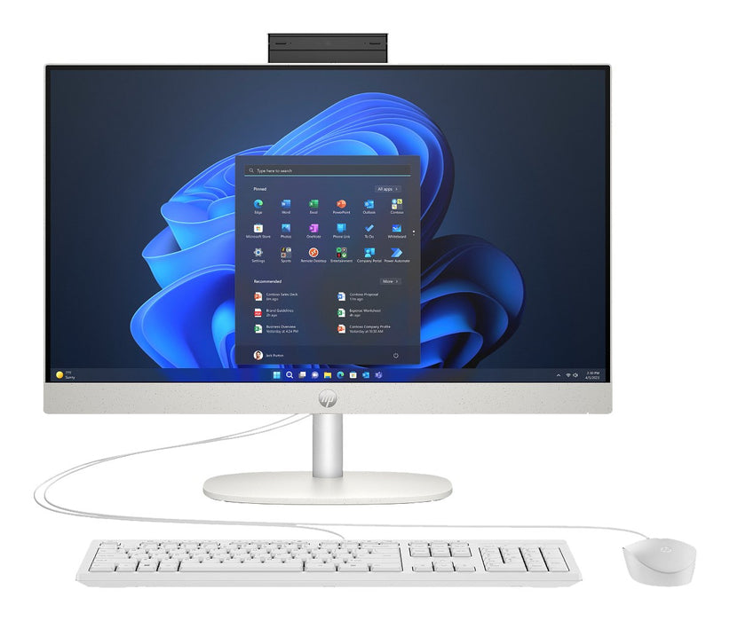 HP ProOne 245 G10 Desktop PC AMD Ryzen™ 7 7730U 60,5 cm (23.8") 1920 x 1080 px 16 GB DDR4-SDRAM 512 GB SSD Windows 11 Pro Wi-Fi 6 (802.11ax)