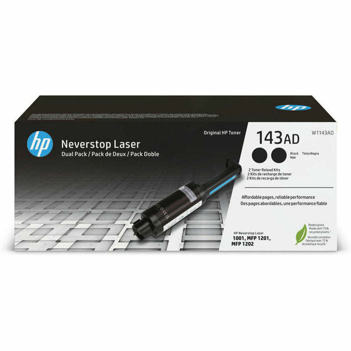 HP 143AD Neverstop Toner Reload Kit 2-Pack