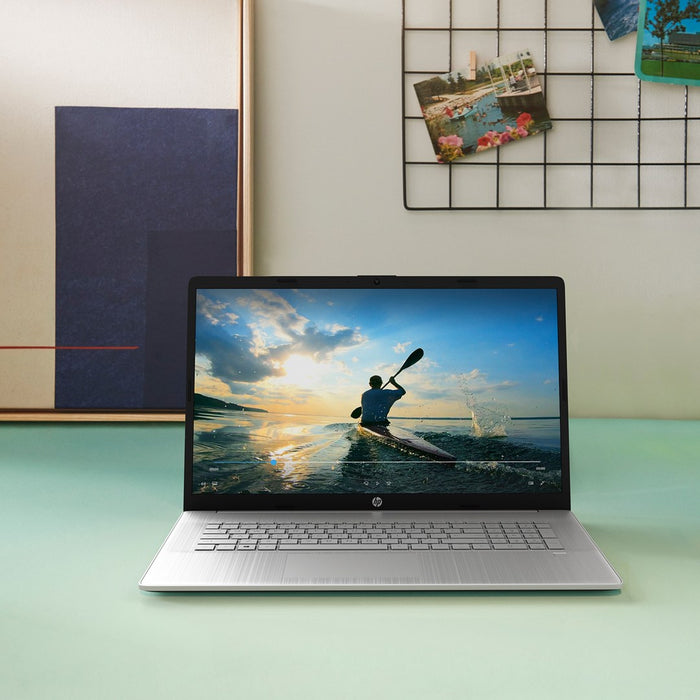 HP 17-cp3114nw AMD Ryzen™ 7 7730U Laptop 43.9 cm (17.3") Full HD 16 GB DDR4-SDRAM 512 GB SSD Wi-Fi 6 (802.11ax) Windows 11 Home Silver
