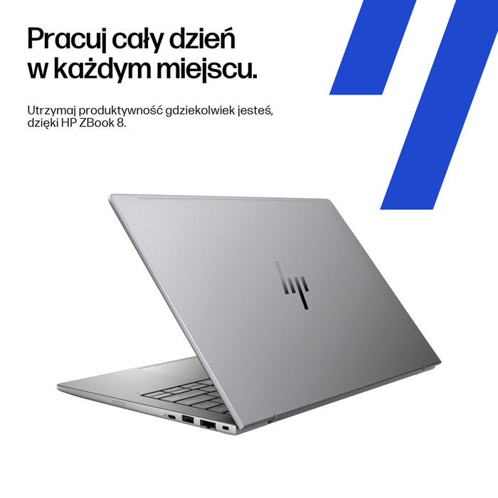 HP ZBook 8 G1ak Copilot+ PC AMD Ryzen AI 7 PRO 350 Mobile workstation 35.6 cm (14") WUXGA 16 GB DDR5-SDRAM 1 TB SSD Wi-Fi 7 (802.11be) Windows 11 Pro AI Workstation, AI PC Silver