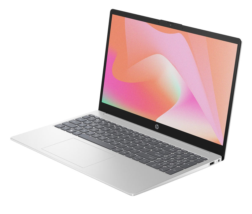 HP 15-fd1067nw Intel Core Ultra 7 155H Laptop 39.6 cm (15.6") Full HD Display 24 GB DDR5 SDRAM 512 GB SSD Wi-Fi 6 (802.11ax) FreeDOS AI PC Silver
