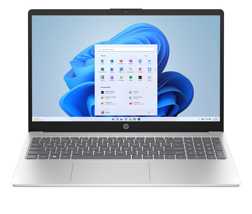 HP 15-fd1065nw Intel Core Ultra 5 125H Laptop 39.6 cm (15.6") Full HD 24 GB DDR5-SDRAM 512 GB SSD Wi-Fi 6 (802.11ax) Windows 11 Home AI PC Silver