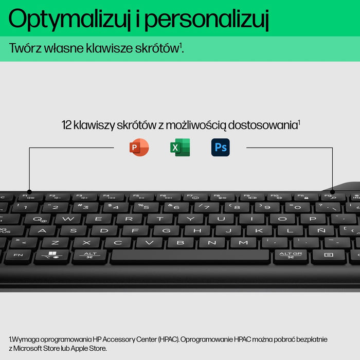 HP 460 Multi-Device Bluetooth Keyboard-EURO