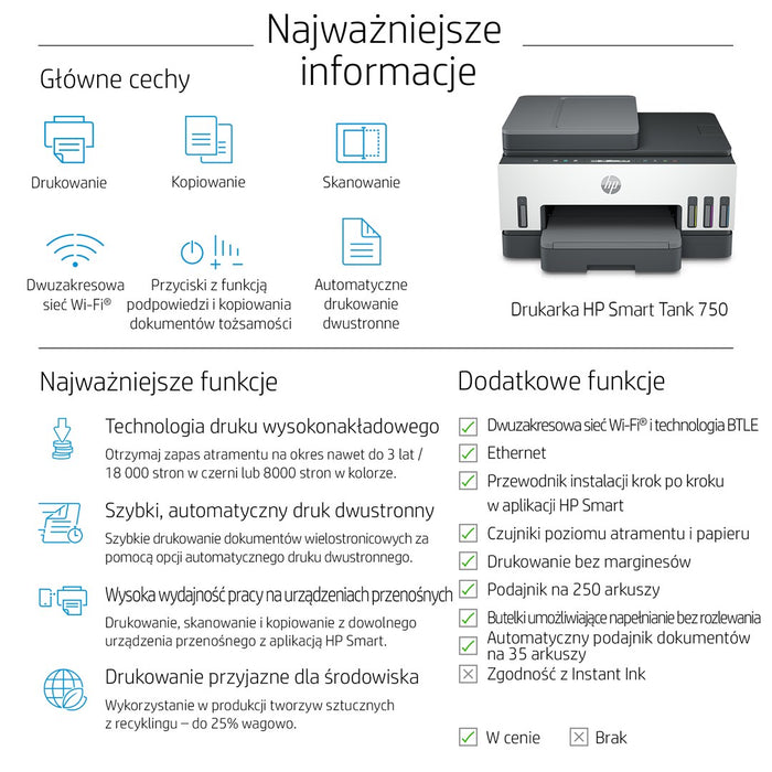 HP Smart Tank 750 AiO Printer