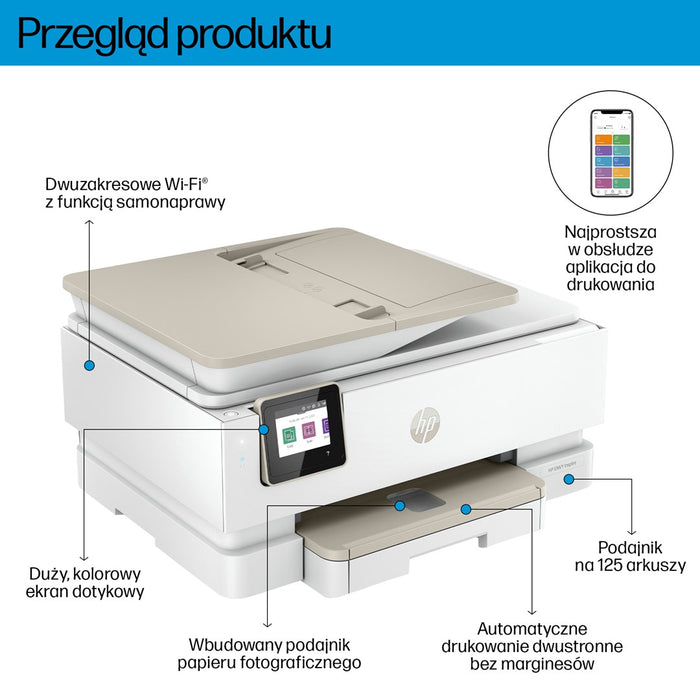 HP ENVY Inspire 7920e All-In-One A4 Color Dual-band USB 2.0 WiFi Print Scan Copy Inkjet 15/10ppm