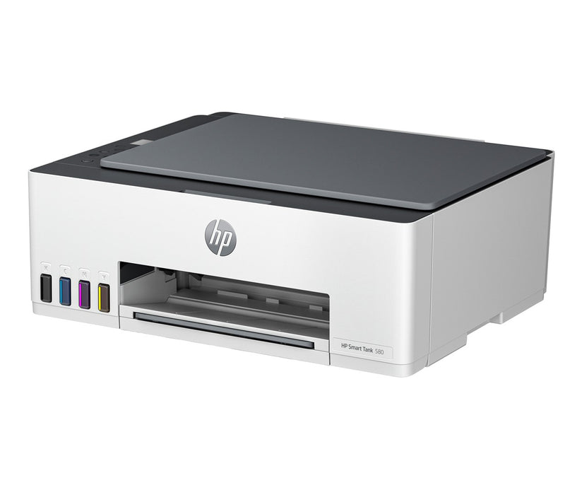 HP Smart Tank 580 All-in-One Printer, Home and home office, Print, copy, scan, Wireless; High-volume printer tank; Print from phone or tablet; Scan to PDF