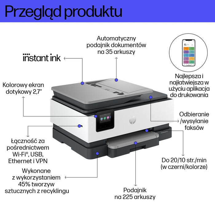 HP OfficeJet Pro 8132e All-in-One 20ppm Printer