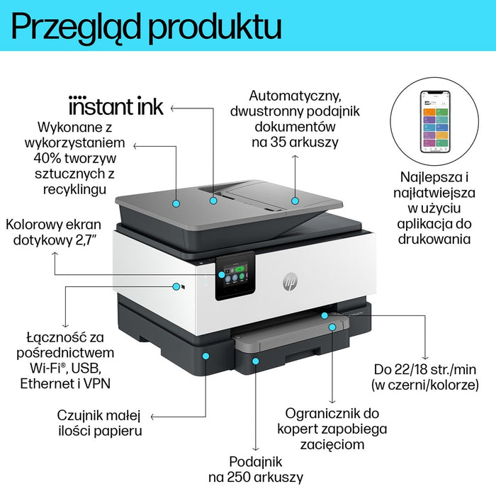 HP OfficeJet Pro 9120e All-in-One 22ppm Printer