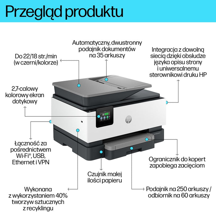 HP OfficeJet Pro 9120b All-in-One color up to 24ppm Printer