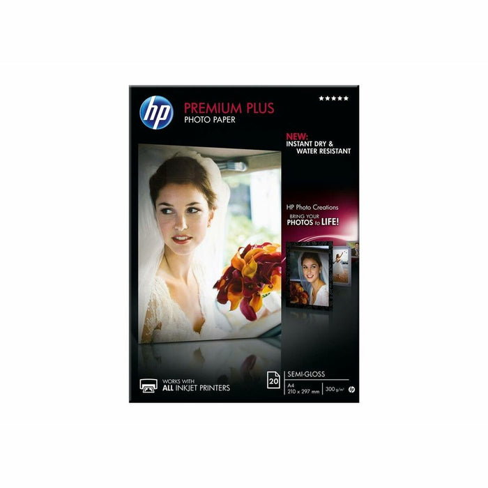 HP Premium Plus Semi-gloss Photo Paper-20 sht/A4/210 x 297 mm