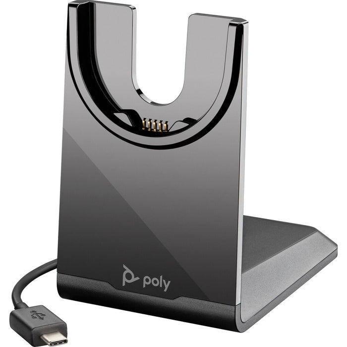HP Poly Voyager 4320 USB-C Headset +BT700 dongle +Charging Stand