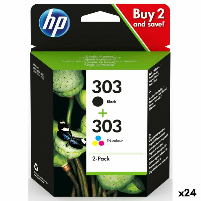 Original Ink Cartridge HP 303 Yellow (24 Units)