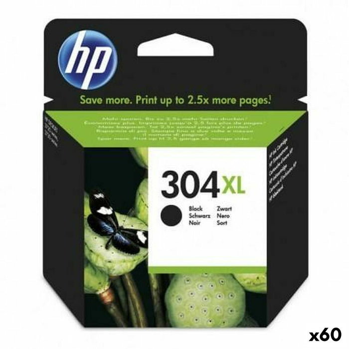 Original Ink Cartridge HP Nº304XL Black (60 Units)