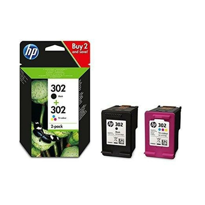 Original Ink Cartridge HP Officejet 3830 - Nº 302 (F6U66AE + F6U65AE) Yellow (24 Units)