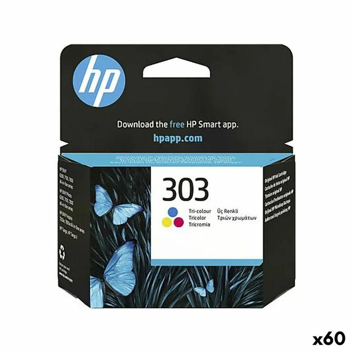 Original Ink Cartridge HP Nº 303 Tricolour (60 Units)