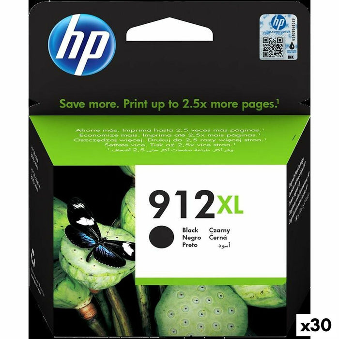 Original Ink Cartridge HP 912XL Black (30 Units)