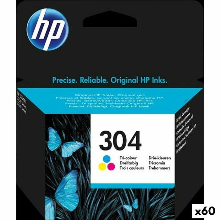 Original Ink Cartridge HP DESKJET 3720 - Nº304 Tricolour (60 Units)