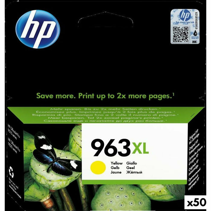 Original Ink Cartridge HP 963XL Yellow (50 Units)