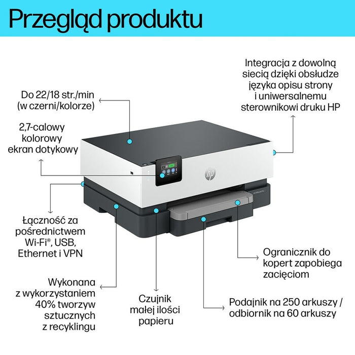 HP OfficeJet Pro 9110b color up to 25ppm Printer