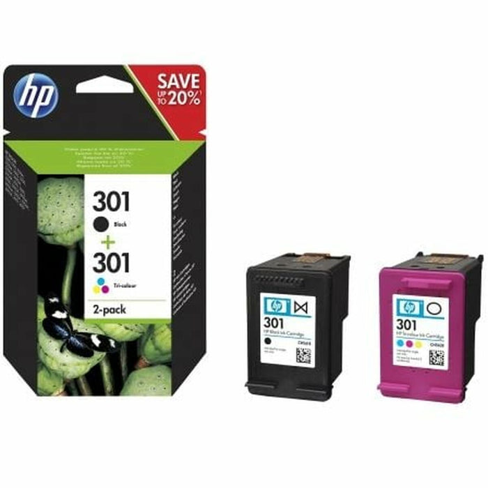 HP 301 2-pack Black/Tri-color Original Ink Cartridges