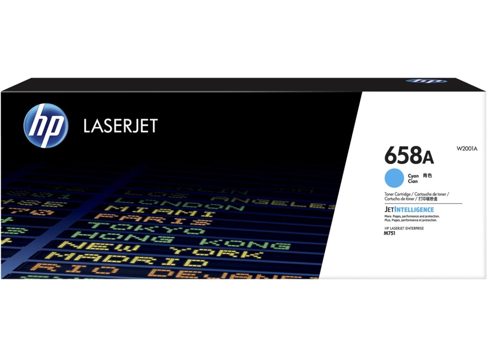 HP 658A Cyan LaserJet Toner Cartridge