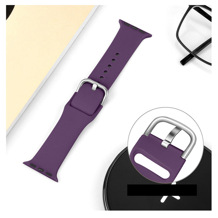 Silicone Strap APS for Apple Watch 38/40/41mm Strap Watch Bracelet - Yellow