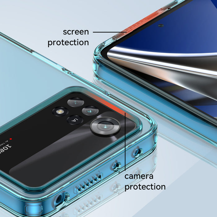 Outer Space Case for Xiaomi Poco X4 Pro 5G cover with a flexible frame black