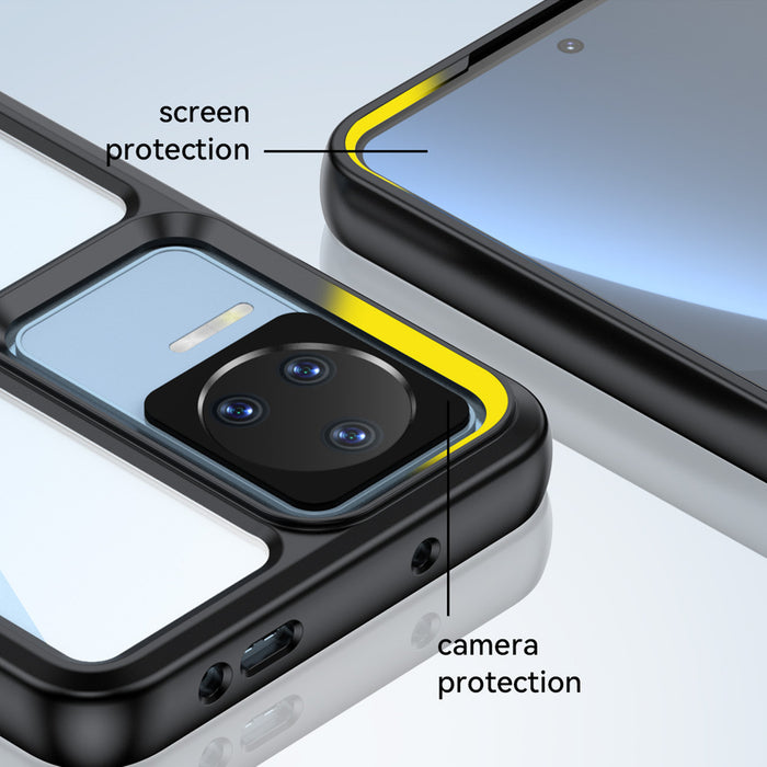 Outer Space Case for Xiaomi Poco F4 5G cover with a flexible frame black