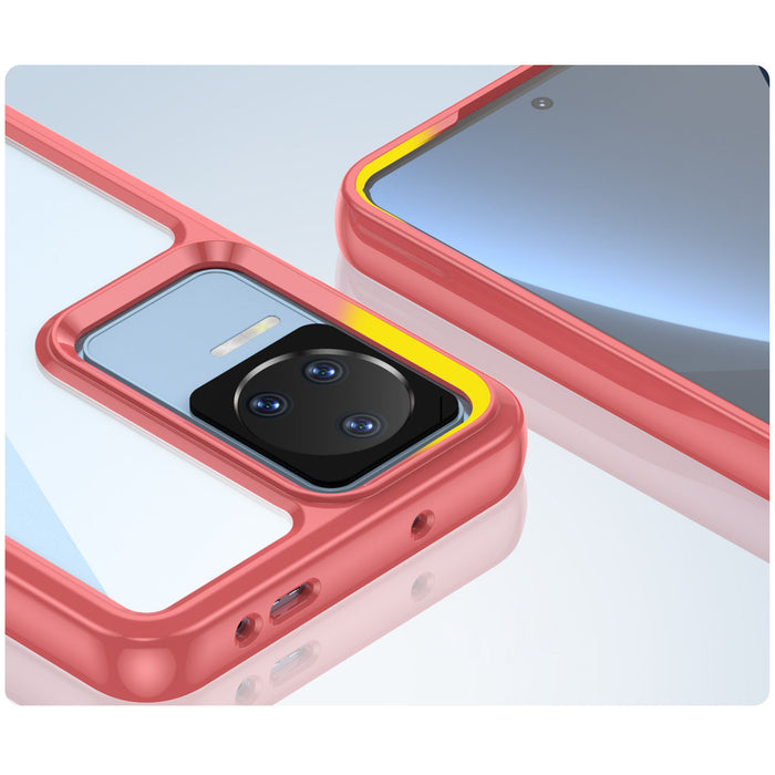 Outer Space Case Xiaomi Poco F4 5G cover with a flexible frame red