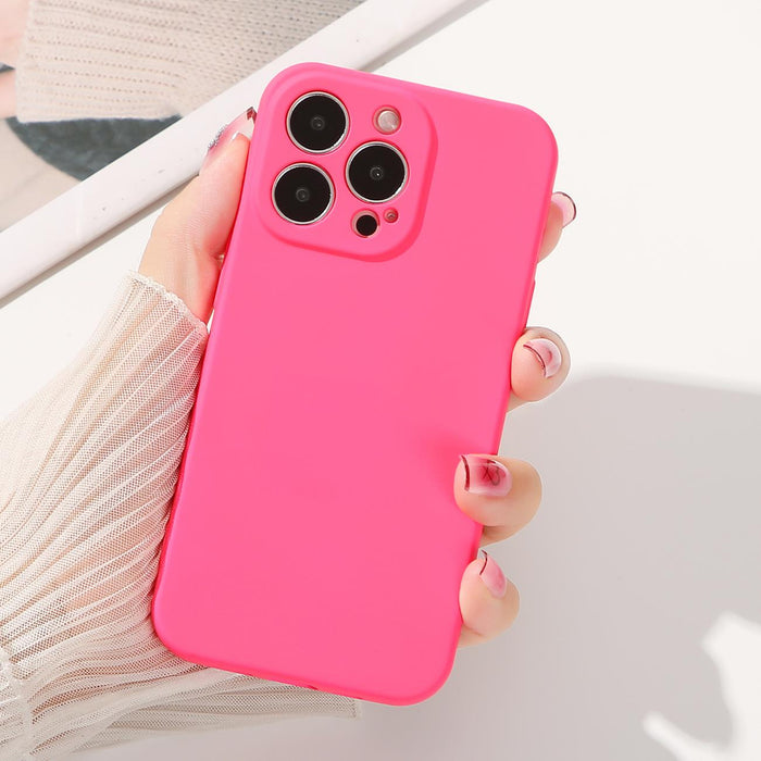 Silicone case iPhone 14 Plus silicone case fuchsia