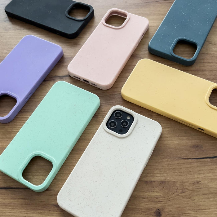 Eco Case case for iPhone 14 Plus silicone degradable cover yellow