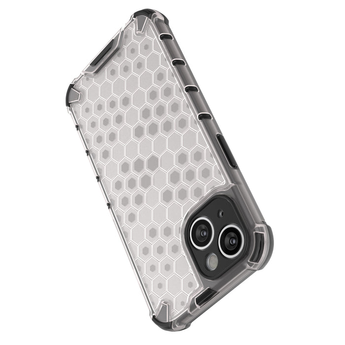 Honeycomb case for iPhone 14 Plus armored hybrid cover black