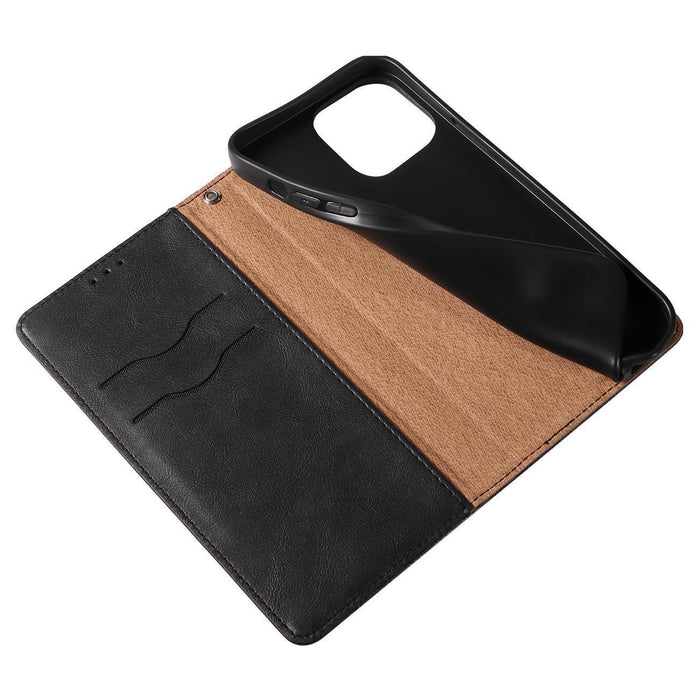 Magnet Strap Case for Samsung Galaxy S23 Flip Wallet Mini Lanyard Stand Black