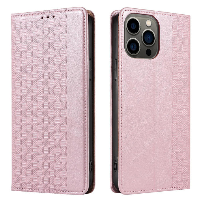 Magnet Strap Case for Samsung Galaxy S23+ Flip Wallet Mini Lanyard Stand Pink
