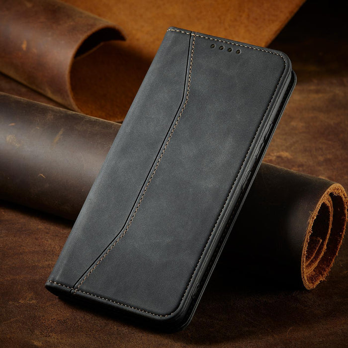 Magnet Fancy Case for Samsung Galaxy S23+ flip cover wallet stand black