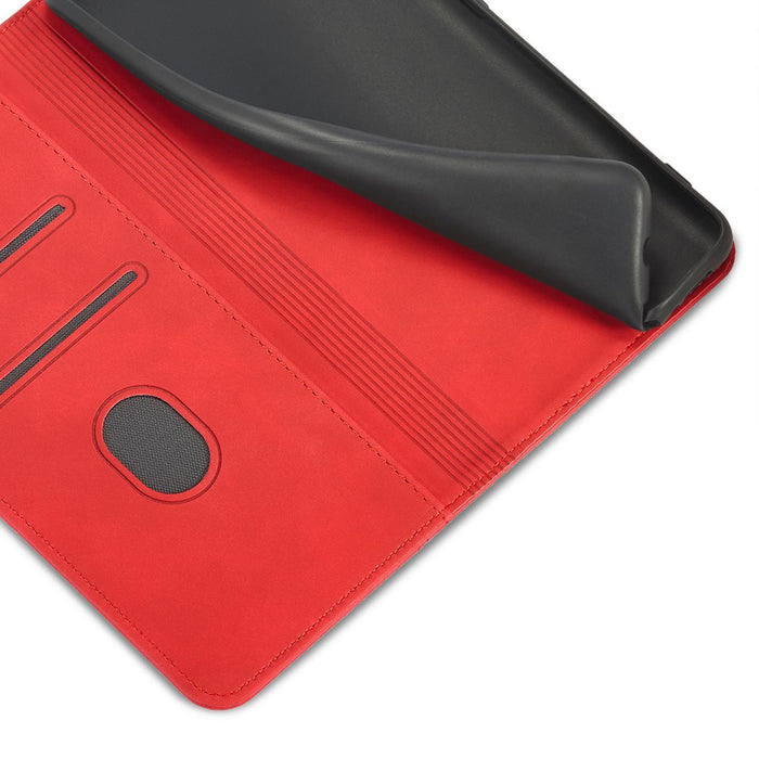 Magnet Fancy Case for Samsung Galaxy S23+ flip cover wallet stand red