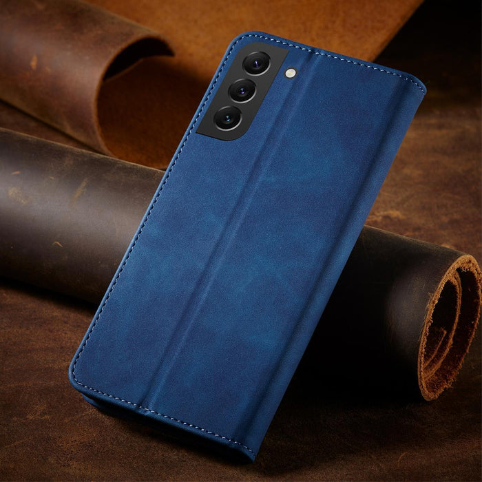 Magnet Fancy Case for Samsung Galaxy S23 Ultra Cover with Flip Wallet Stand Blue