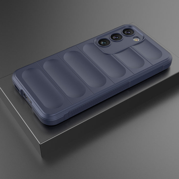 Magic Shield Case for Samsung Galaxy S23+ flexible armored cover blue