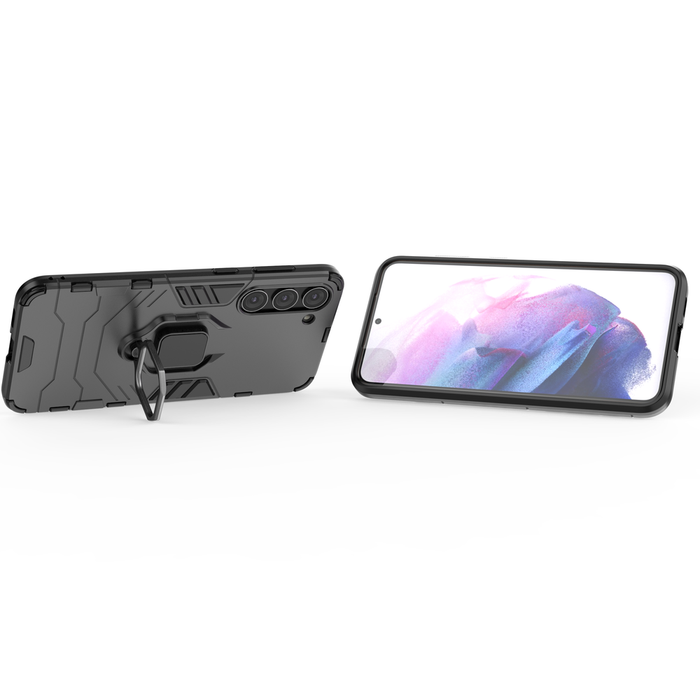 Ring Armor case for Samsung Galaxy S23+ armored cover magnetic holder ring black