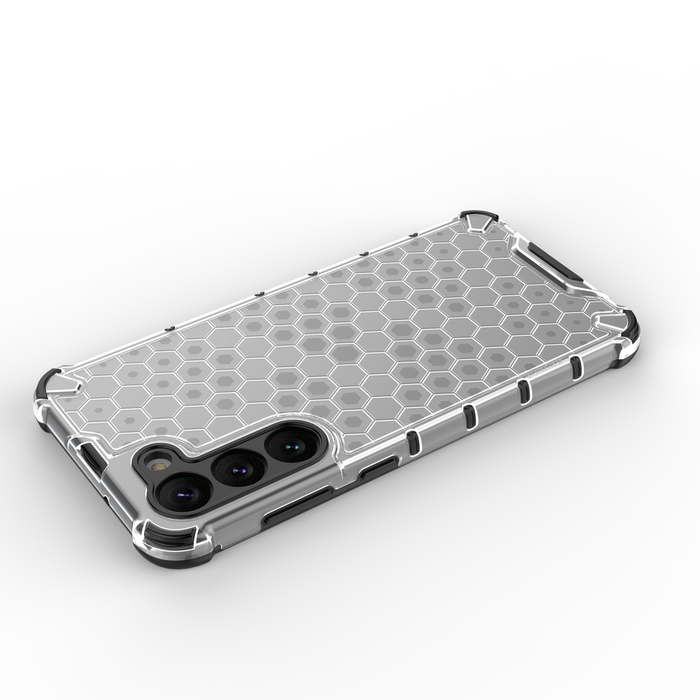 Honeycomb case for Samsung Galaxy S23+ armored hybrid cover blue