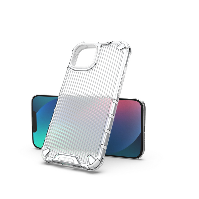 Ombre Protect Case for iPhone 14 Plus armored cover pink and blue